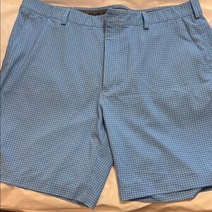 Blue Checkered Men's Shorts